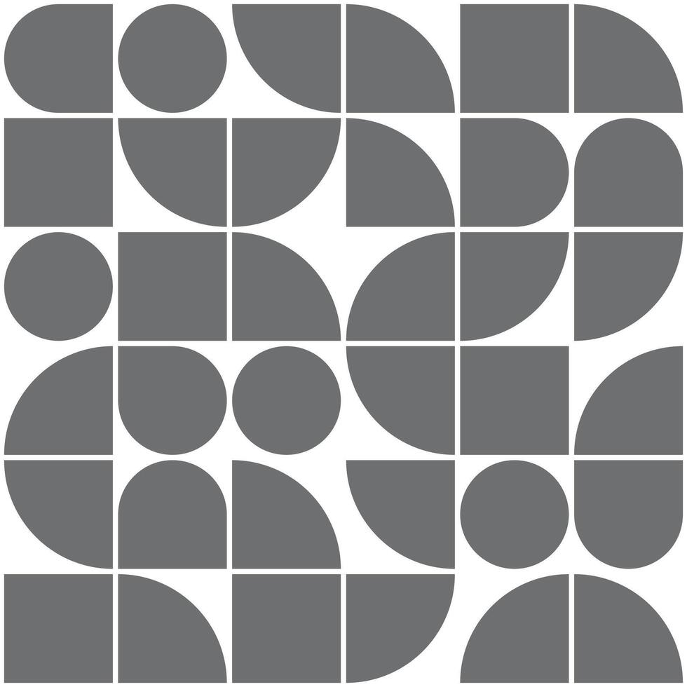 Simple gray blocks, circles, semi-circles, squares, contemporary wallpaper, clean and elegant design vector