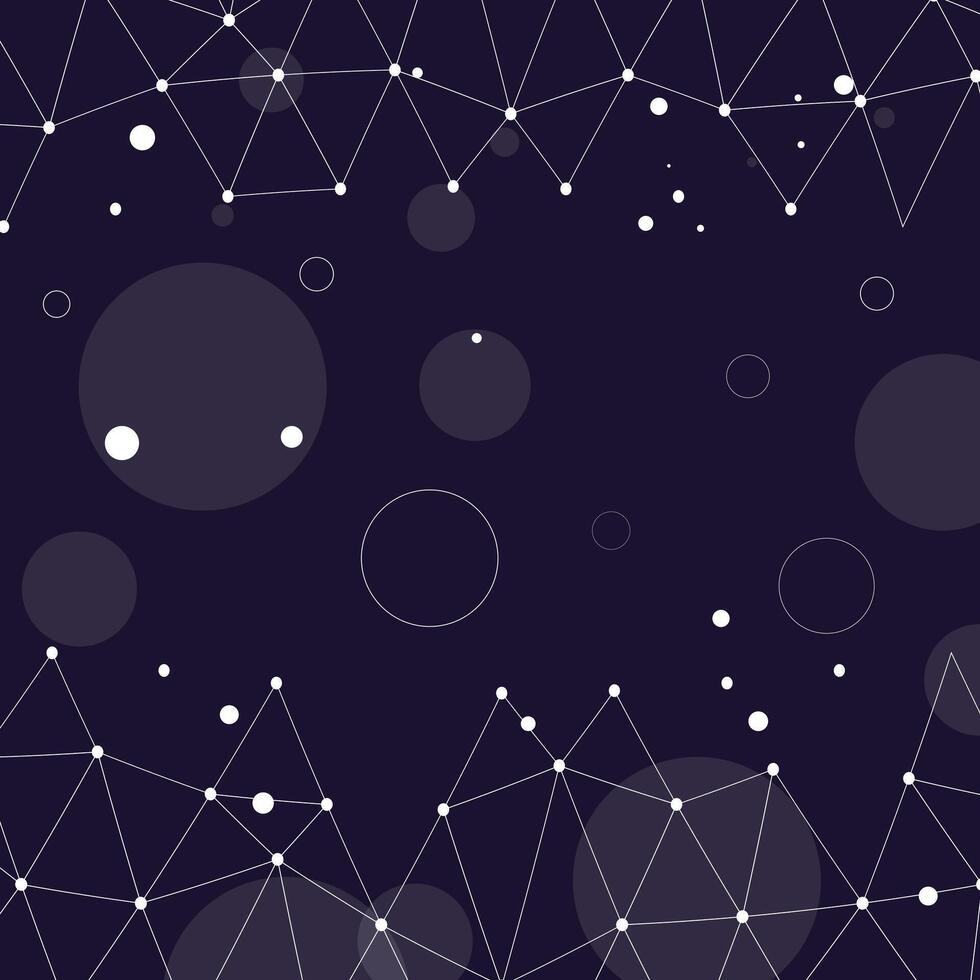 Polygonal geometric web, glowing circles, tech-inspired art, stylish digital wallpaper, minimal and trendy vector