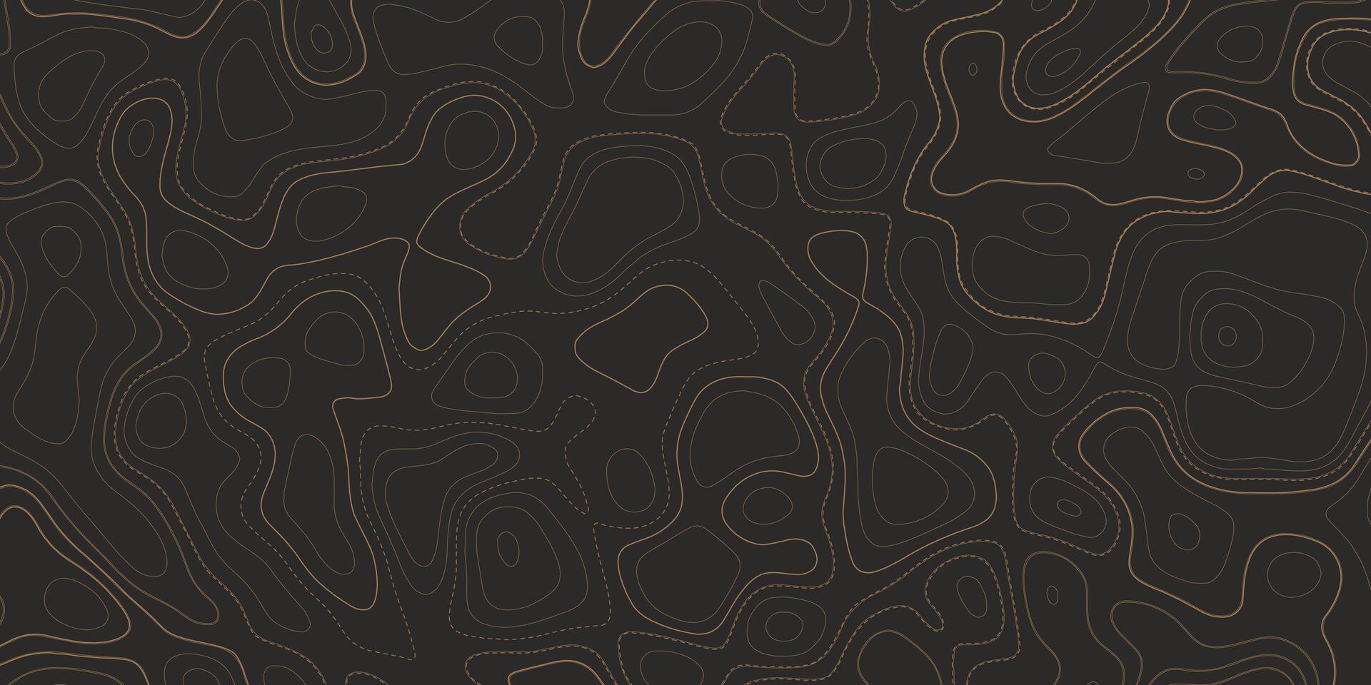 Abstract topographic patterns in dark color scheme create a modern visual effect vector