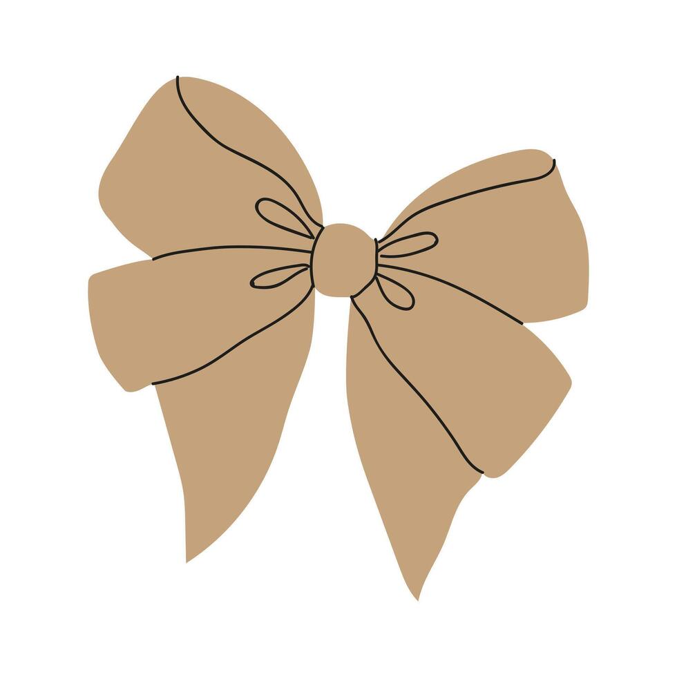 A Stylish and Chic Bow Illustration Perfect for Fashion, Accessories, and Decorations vector