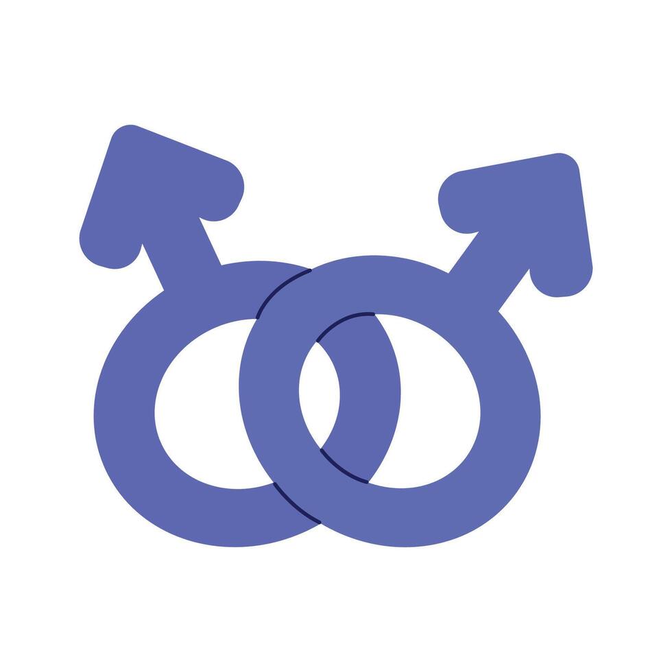 A symbol of gender. Pride Month. Hand drawing. vector