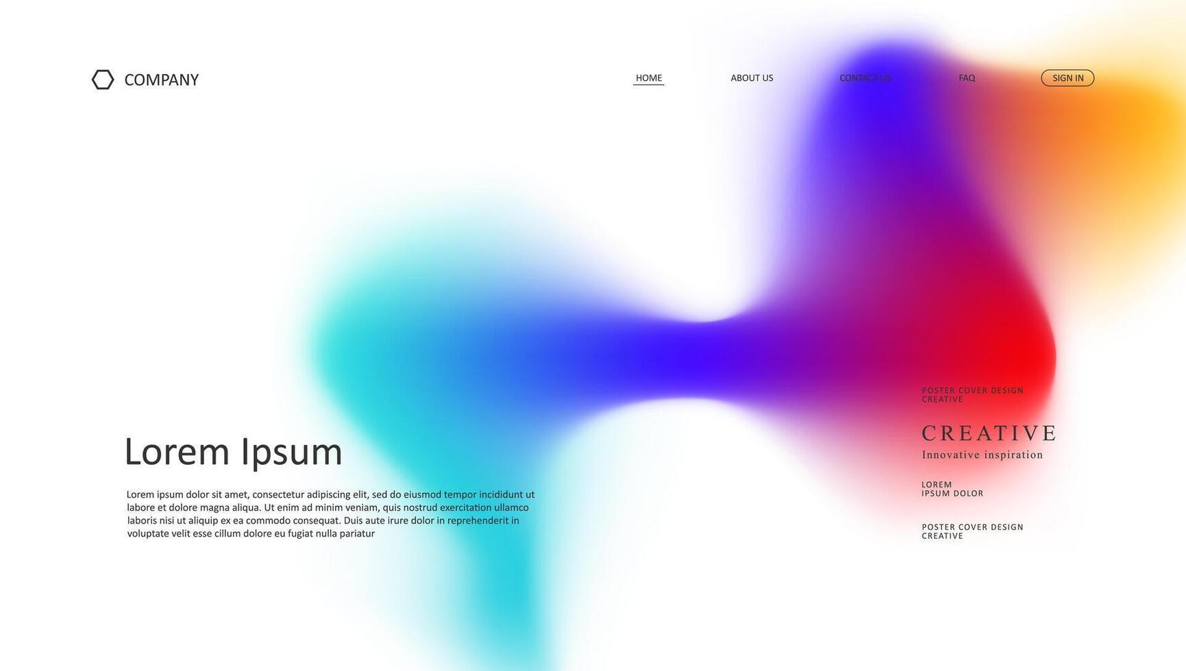 abstract web page design vector