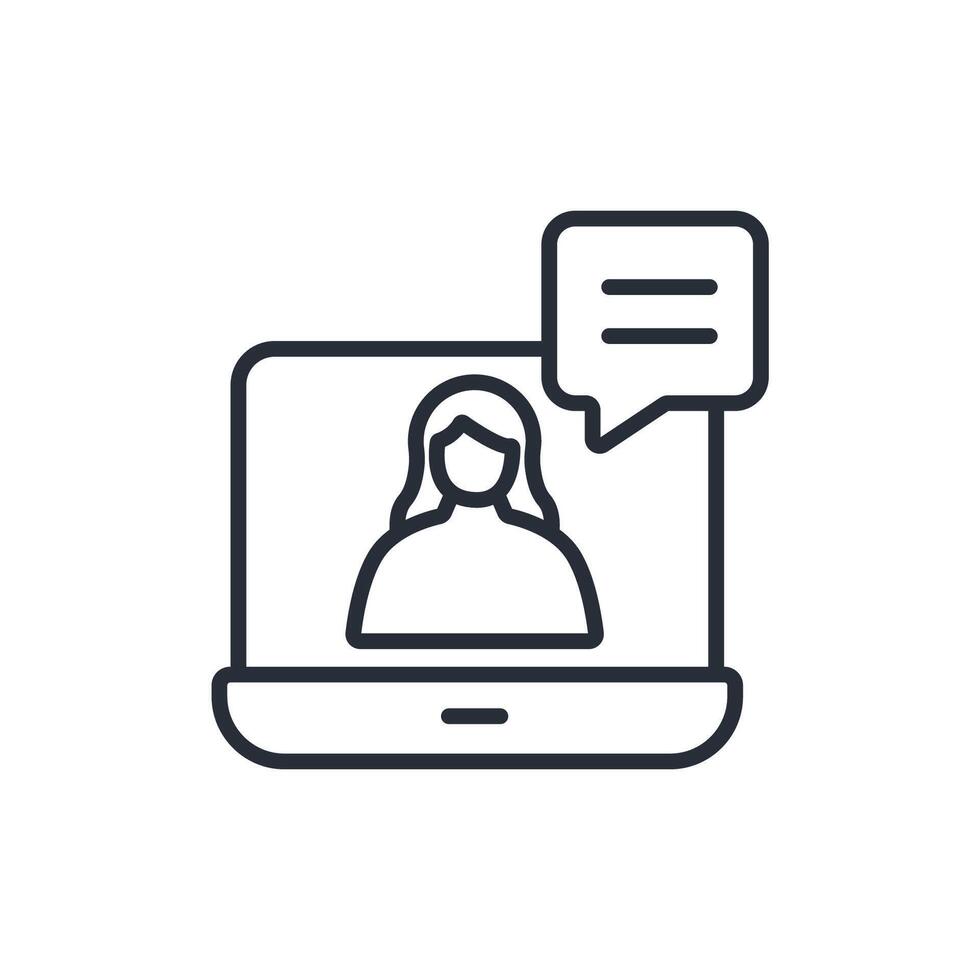 webinar icons isolated style vector