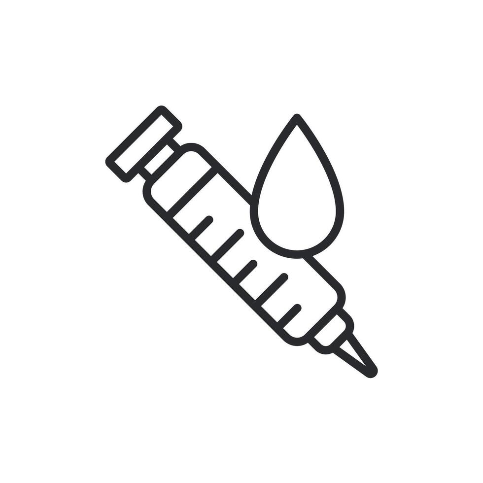 syringe icons isolated on White vector