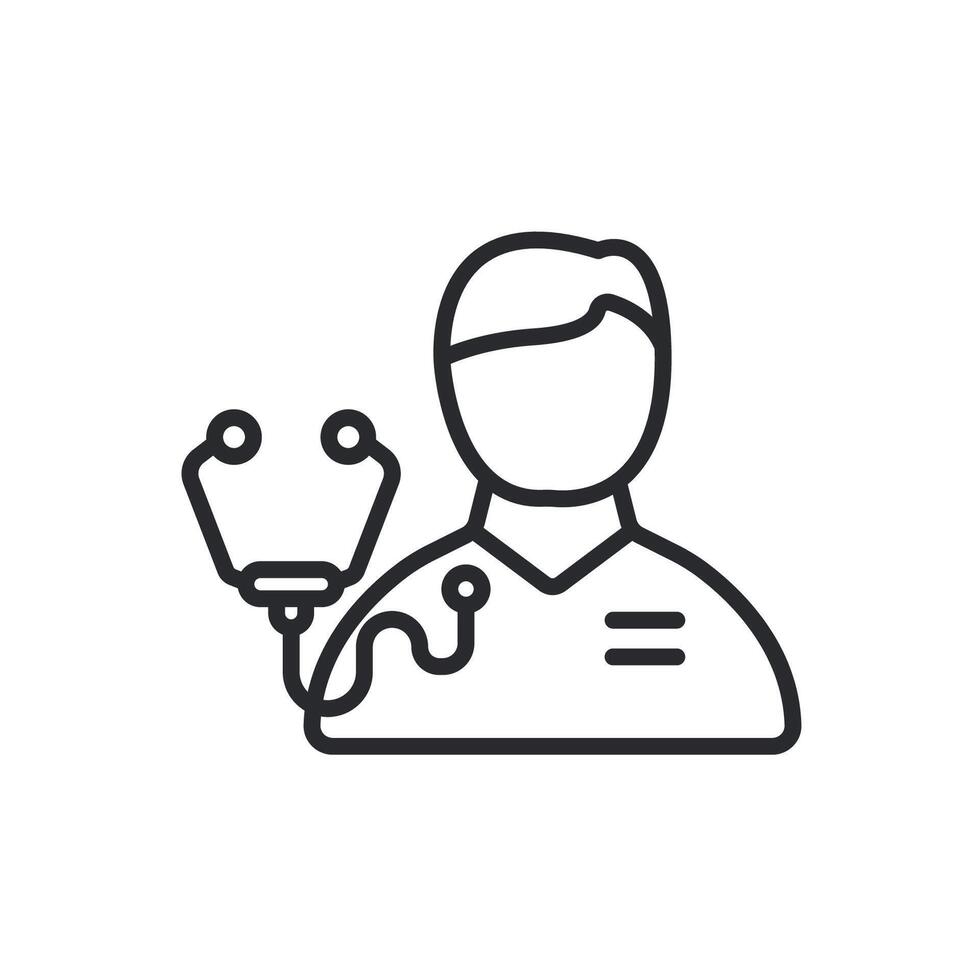 doctor icons isolated on White vector