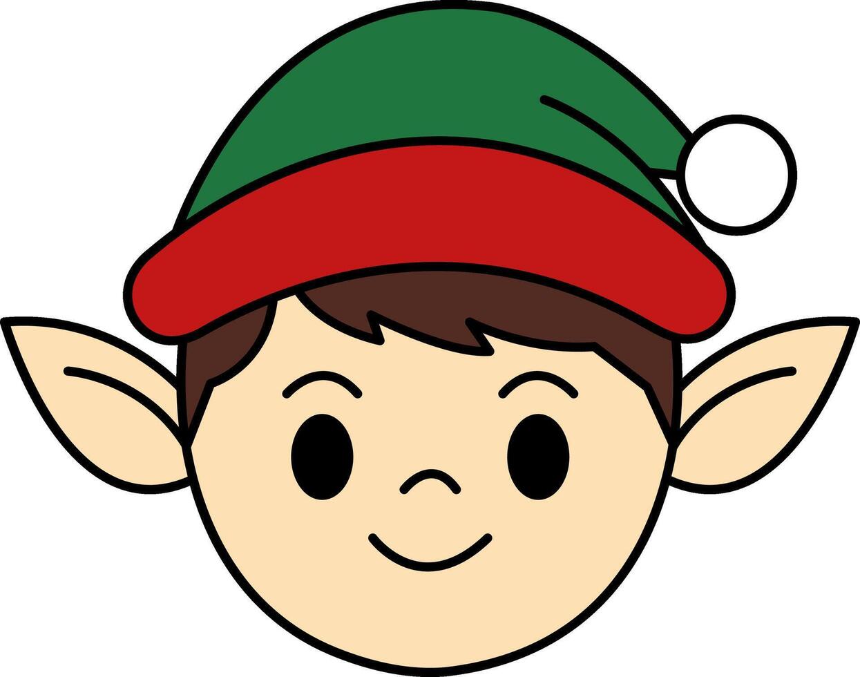 isolate illustration of an elf vector