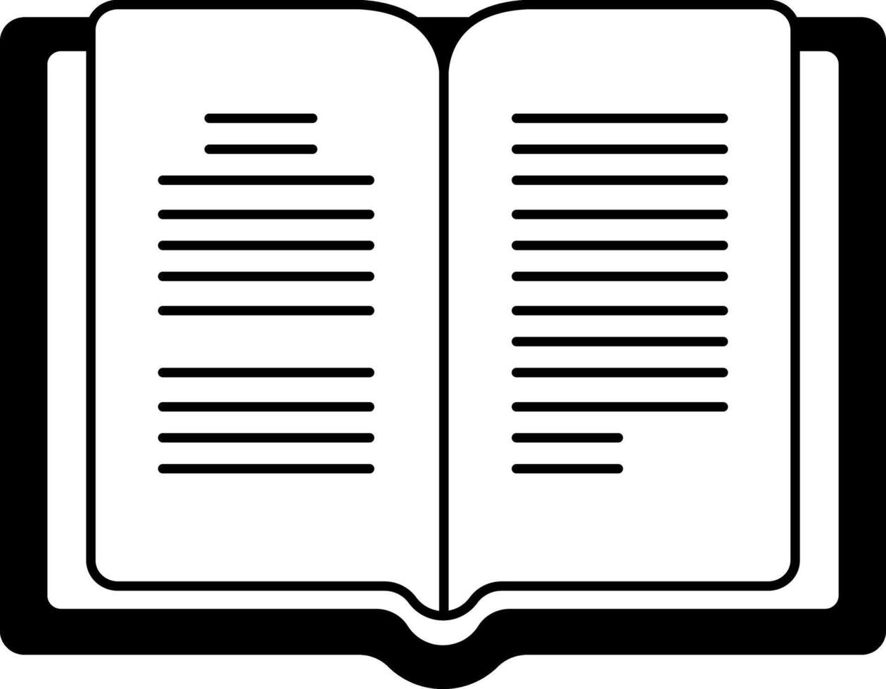 black and white illustration of a bible vector