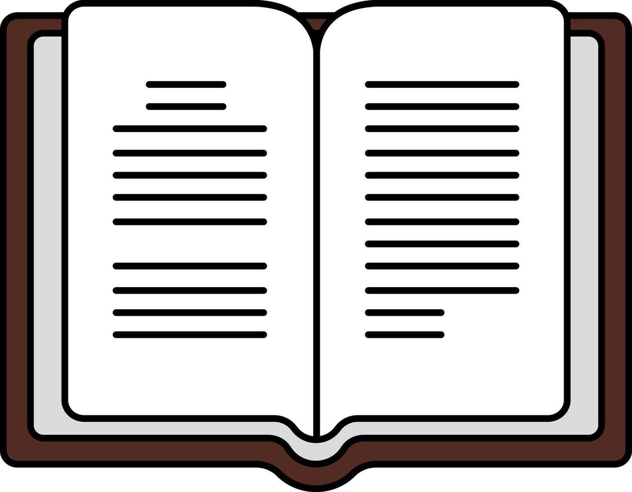 single illustration icon of a bible vector