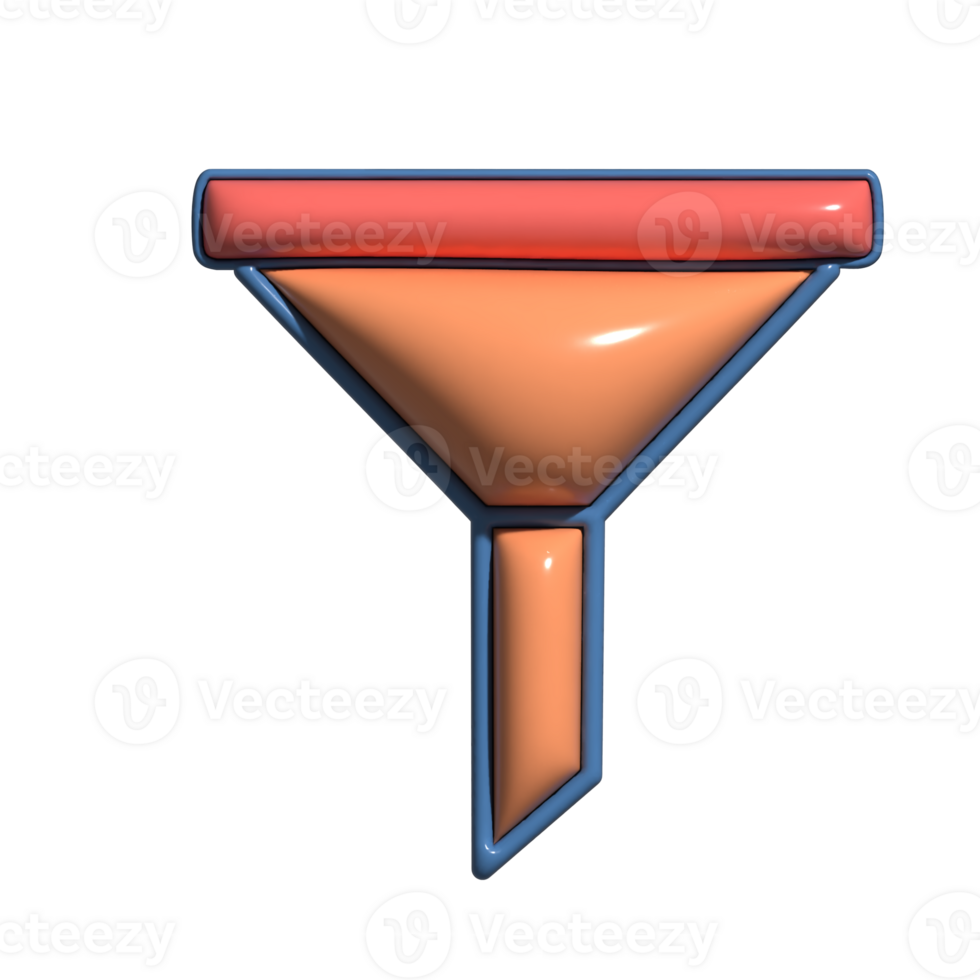 3D Cartoon Filter and Purification Icons png