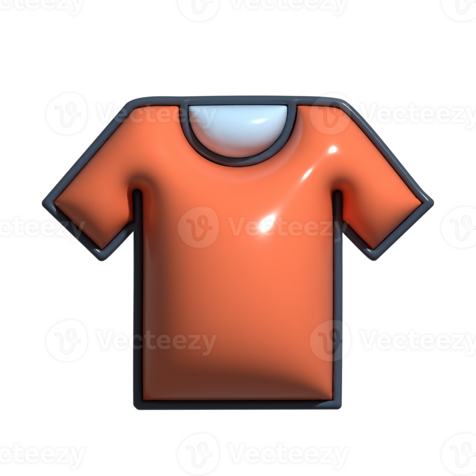 3D Cartoon Shirt Apparel and Clothing Icons png