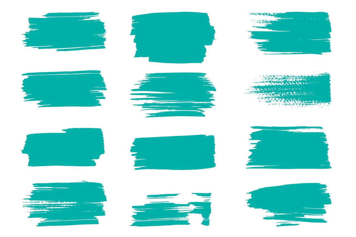 brush stroke collection paintbrush vector