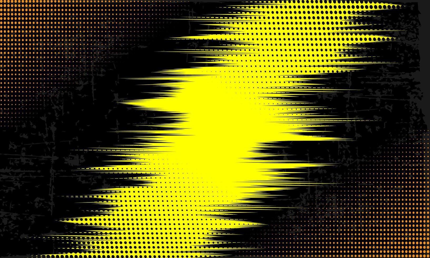 black yellow color pattern gradient grunge texture background. Dots pop art comics sport style Abstract background black color with modern corporate concept. vector