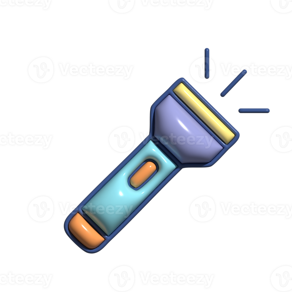 Adorable 3D Light and Emergency Tool Symbols png