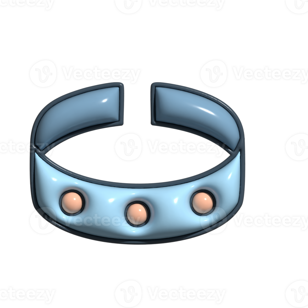 Stylish 3D Wristband and Accessory Icons png
