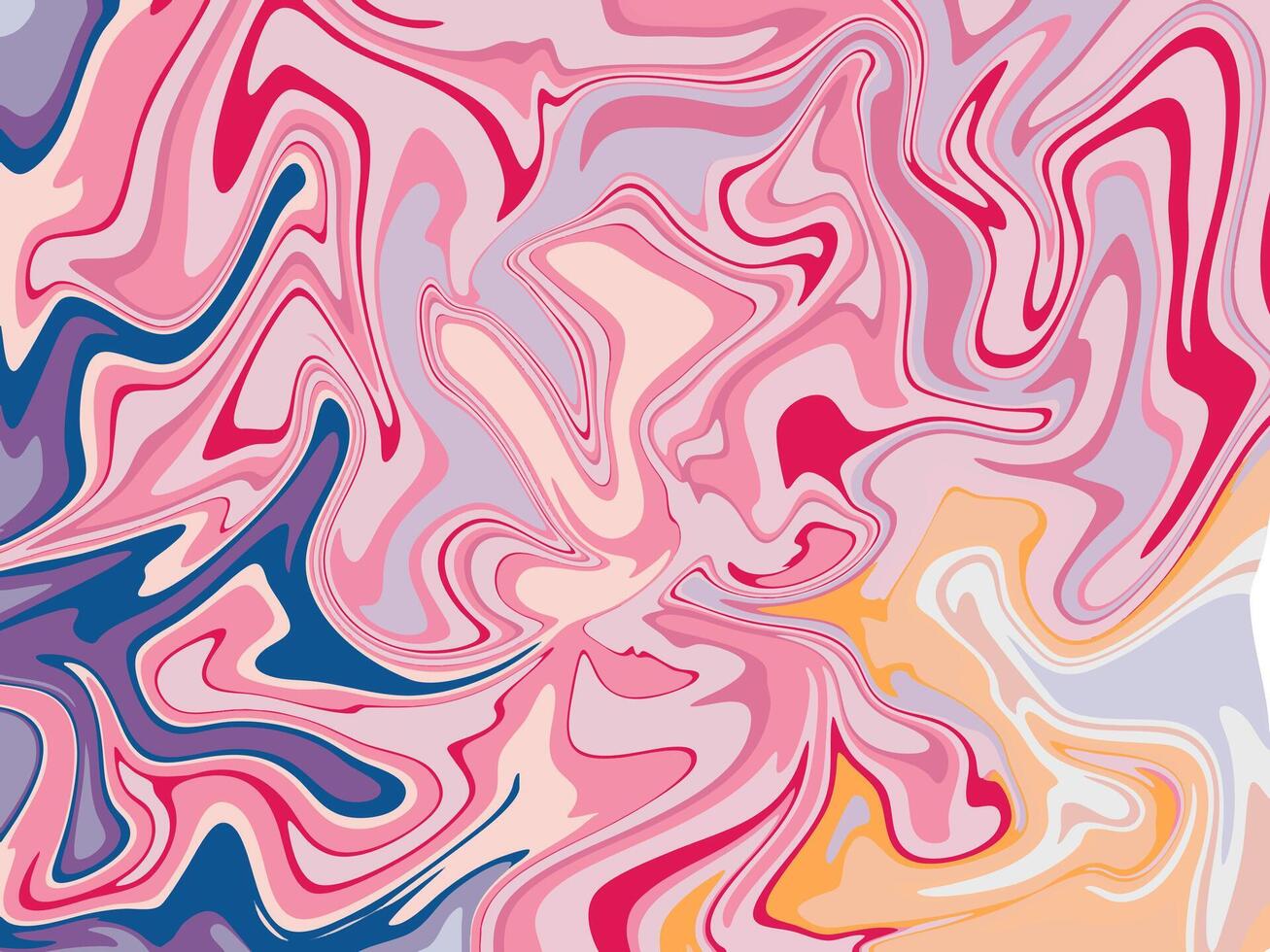 Abstract vibrant psychedelic liquid marble background vector