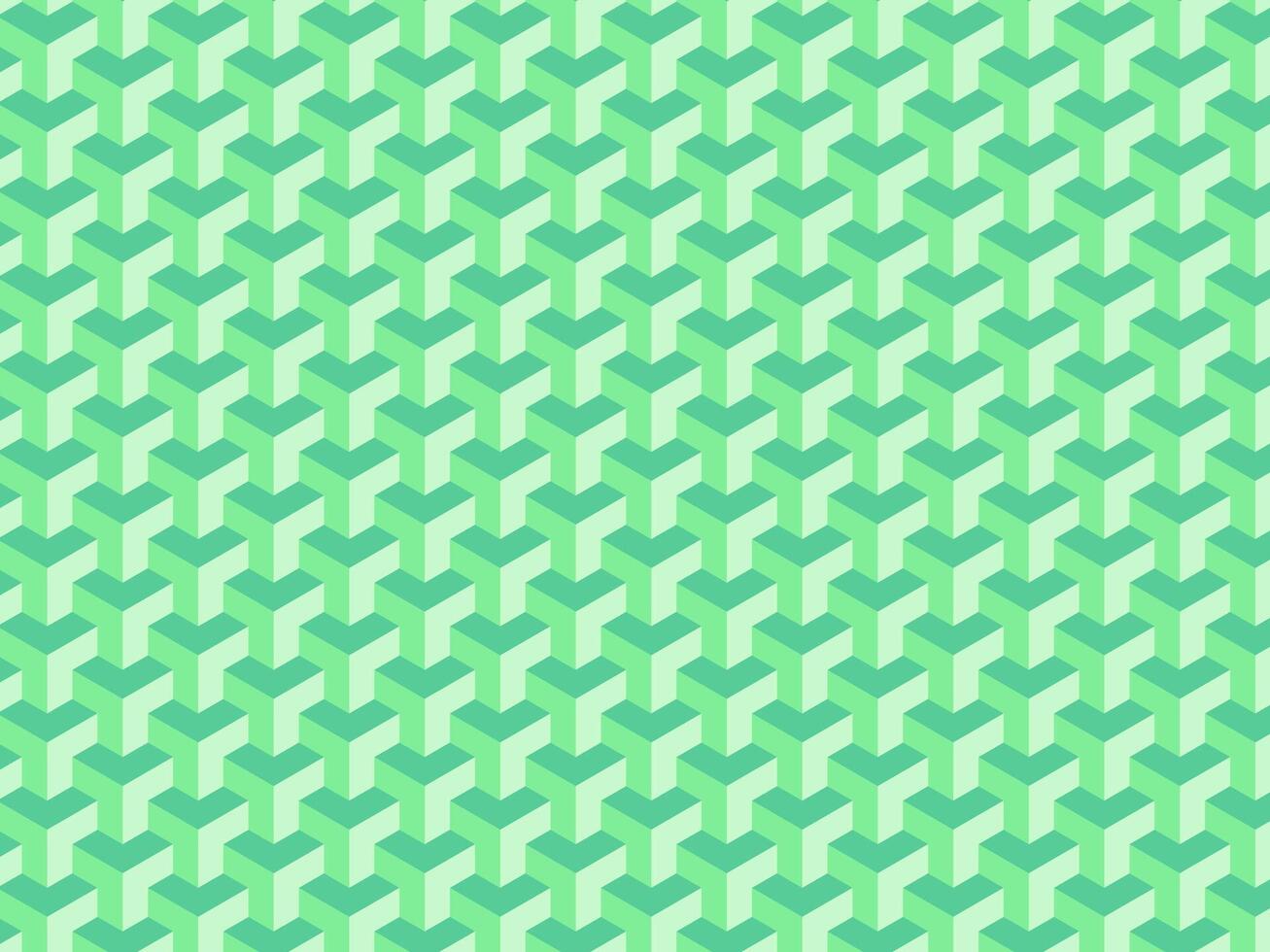 Green Isometric Pattern-Abstract Modern Geometric Background vector