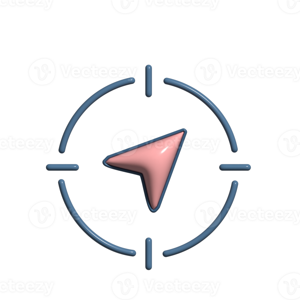 Vibrant 3D Success and Precision Icons png