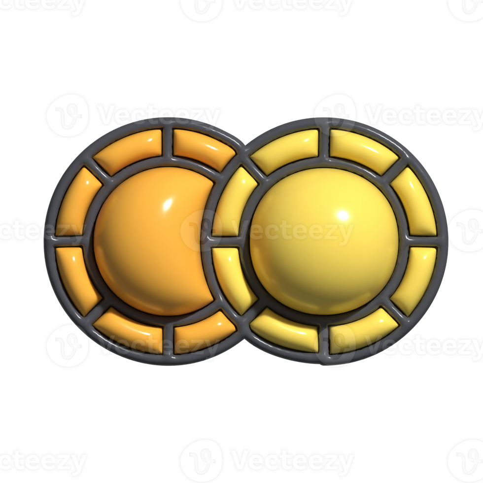 Adorable 3D Numismatics and Rare Coin Symbols png