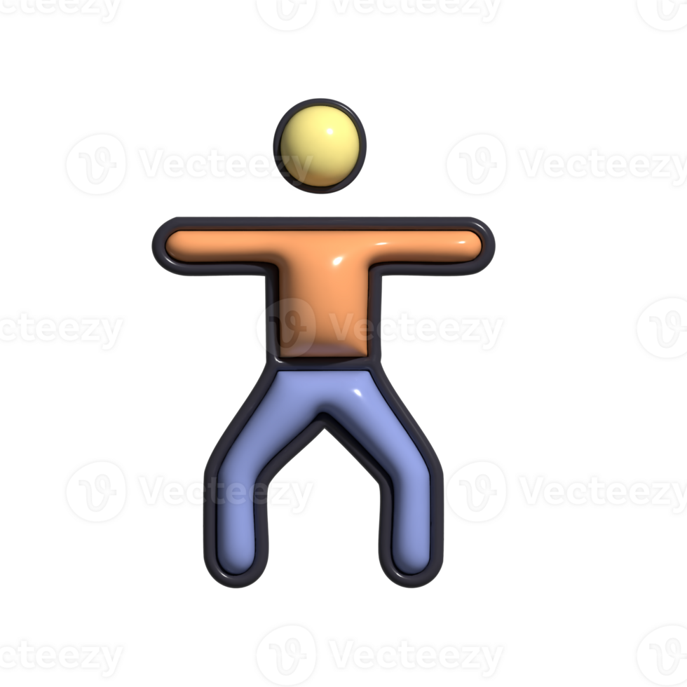 Adorable 3D Movement and Rhythm Symbols png