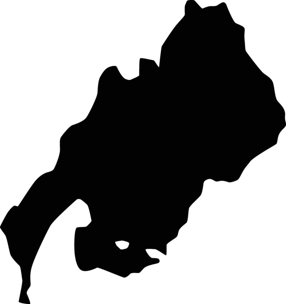 Map of Killingly Pond Connecticut USA Silhouette Flat Design vector