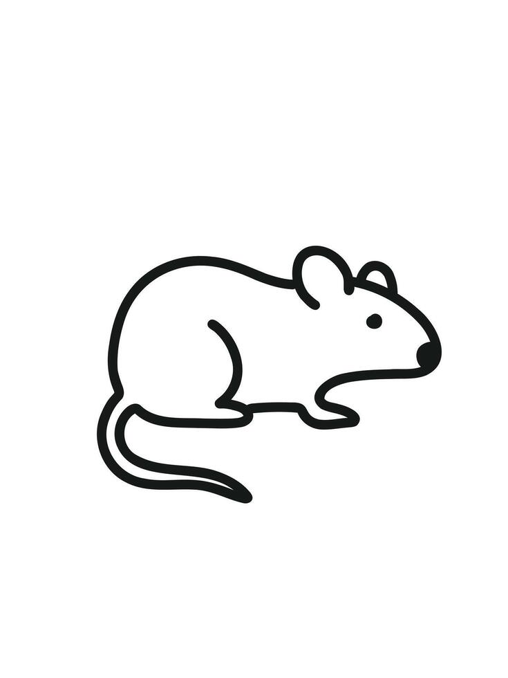 mouse icon, lab mouse symbol vector