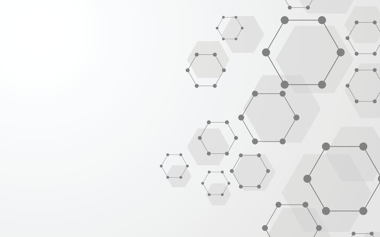Abstract hexagonal molecular background. illustration vector