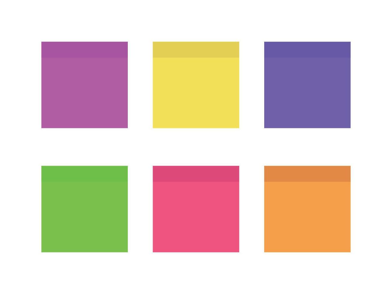 Sticky note or post it reminder. . vector