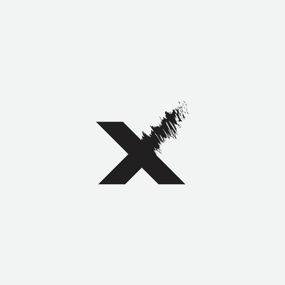 Letter X logo design vector