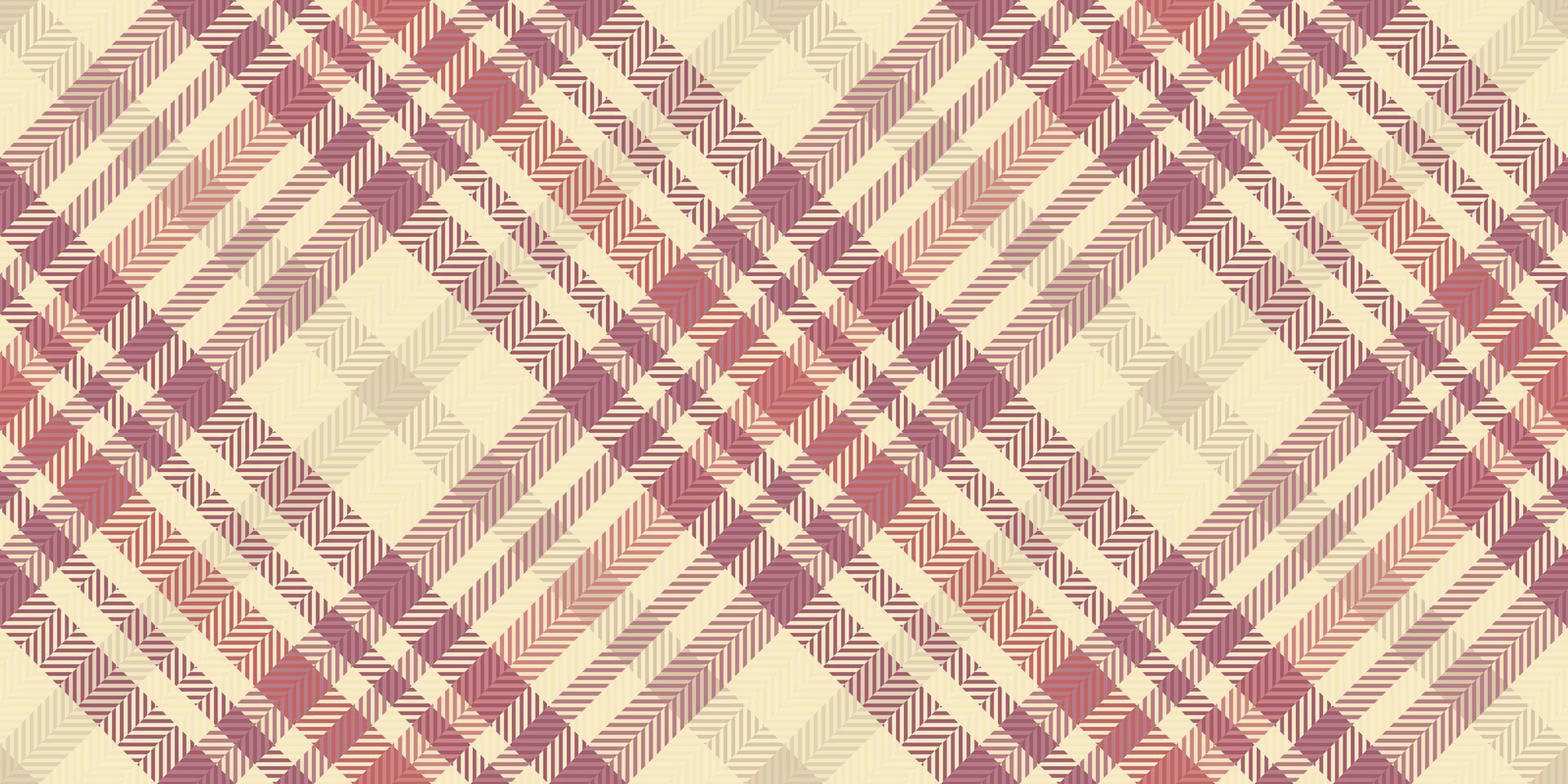 Elegant muted pink and beige plaid pattern. Perfect for textile design, fashion, or website backgrounds. This seamless texture evokes a feeling of warmth and understated sophistication. vector