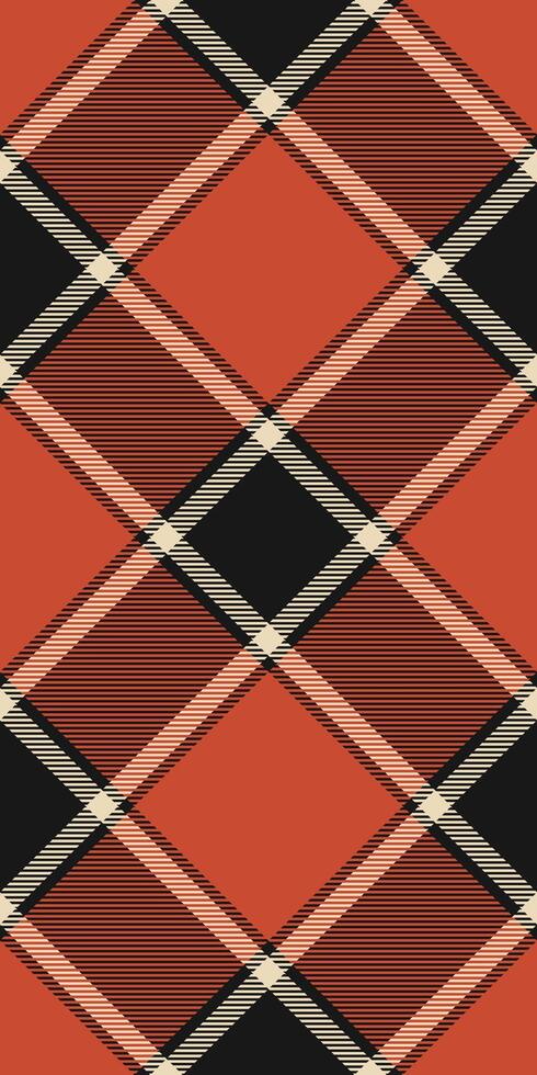 Abstract geometric plaid pattern in warm autumnal tones. Perfect for textile design, fall fashion, and seasonal branding. vector
