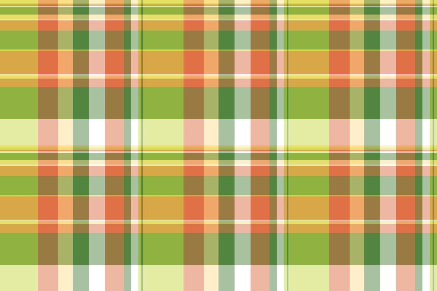 Trousers texture textile plaid, cotton tartan check pattern. Colourful fabric seamless background in lime and orange colors. vector