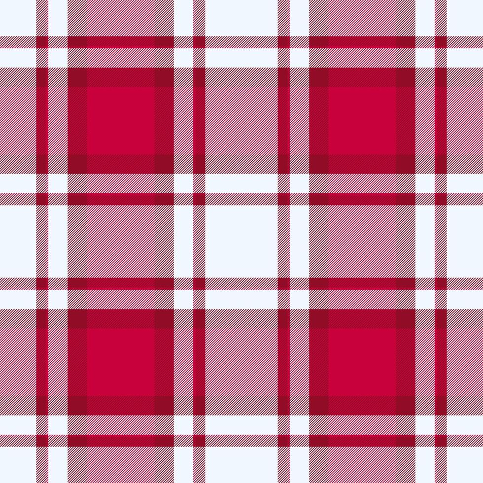 Elegant red and white plaid pattern. Perfect for textile design, backgrounds, or website layouts. This classic, versatile check offers a timeless aesthetic, evoking feelings of warmth and tradition. vector