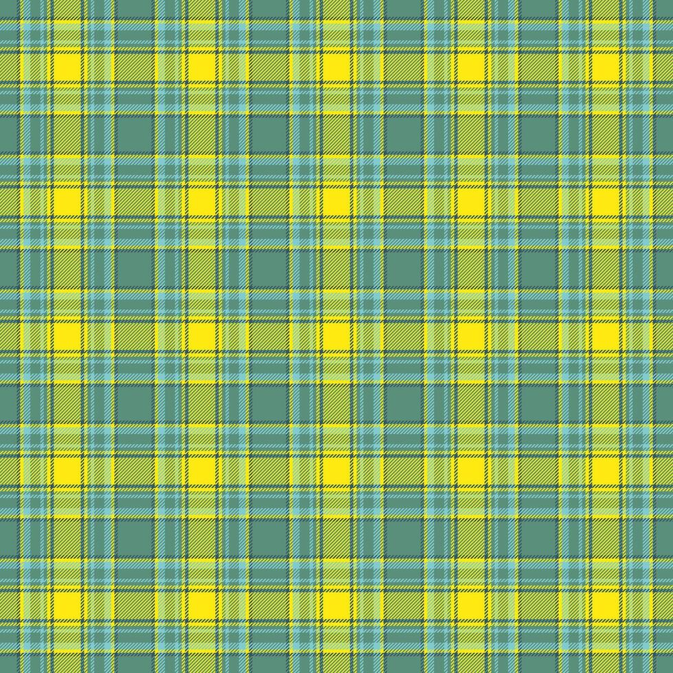 Classic plaid pattern in yellow, green, and blue. Perfect for backgrounds, textiles, or design elements. Timeless, versatile and eyecatching texture. vector