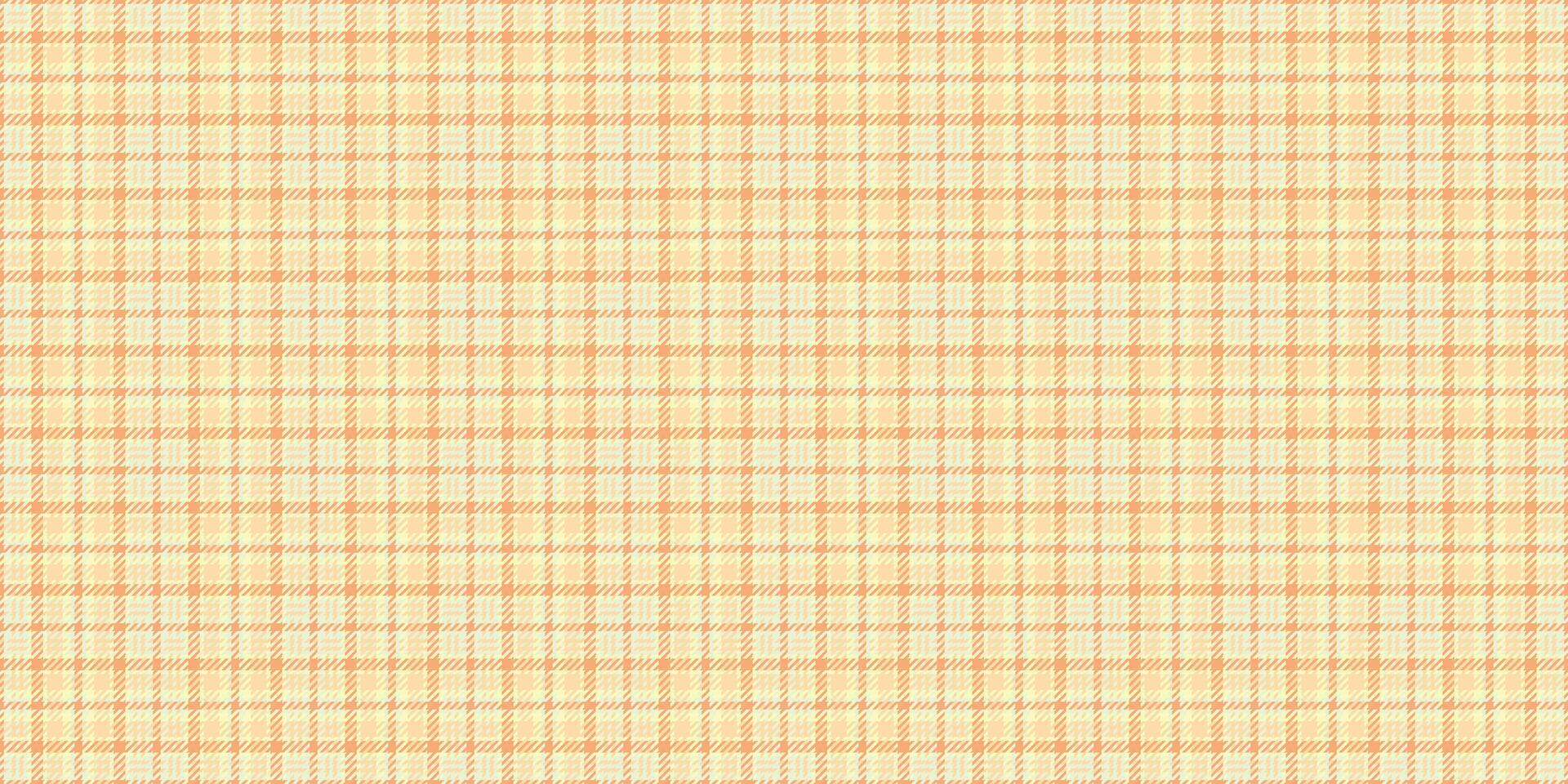 Jersey plaid pattern tartan, purity background textile texture. Sensual check seamless fabric in light and navajo white colors. vector