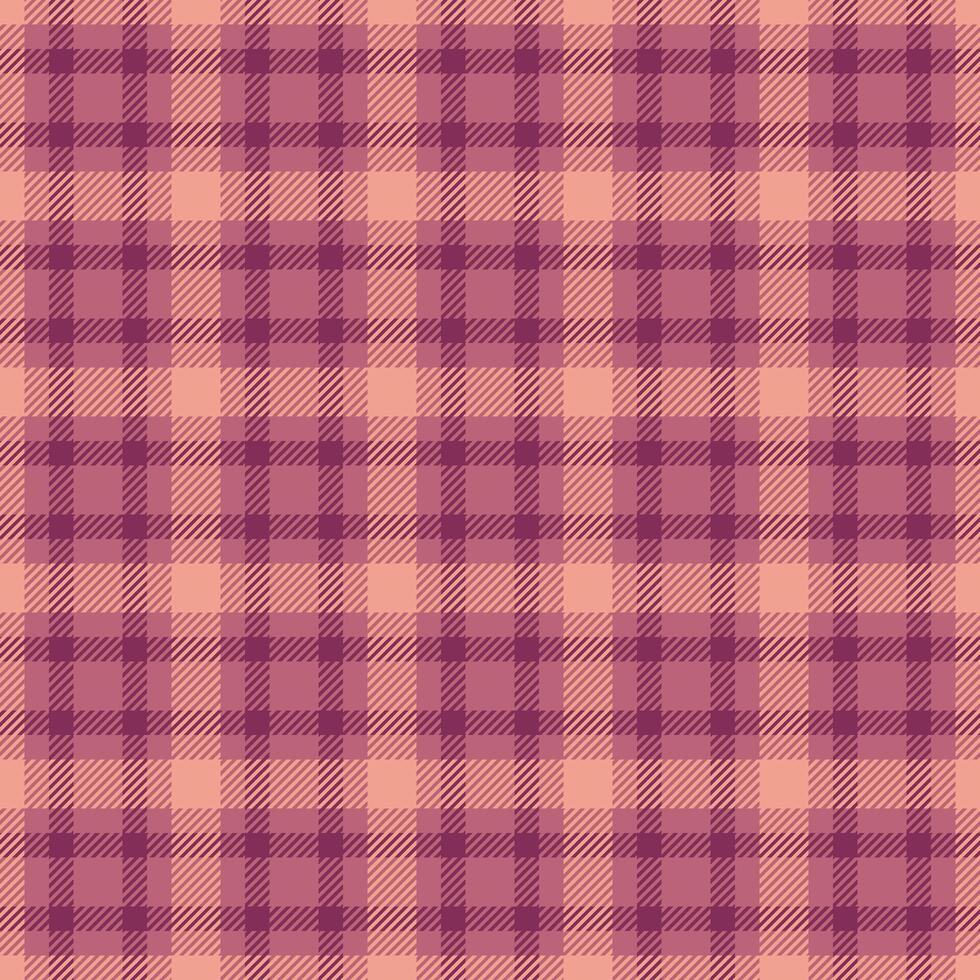 Elegant peach and mauve plaid pattern. Perfect for textile design, fashion, packaging, or website backgrounds. This subtle yet sophisticated texture evokes warmth and style. vector