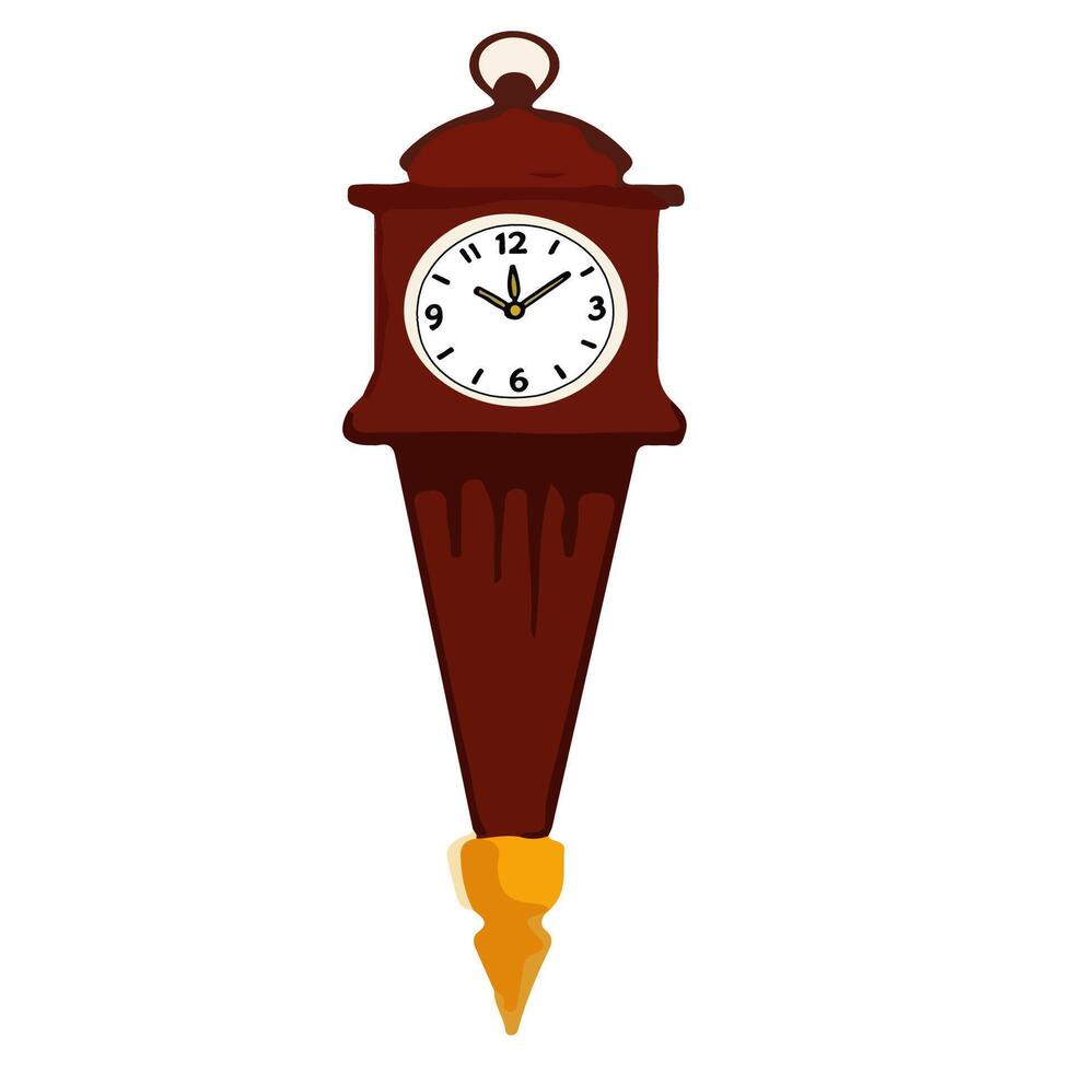 Tall Pendulum Clock Frame vector
