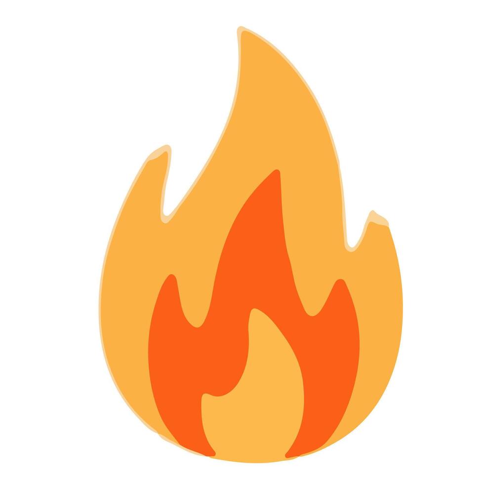 Minimal yellow flame design frame vector