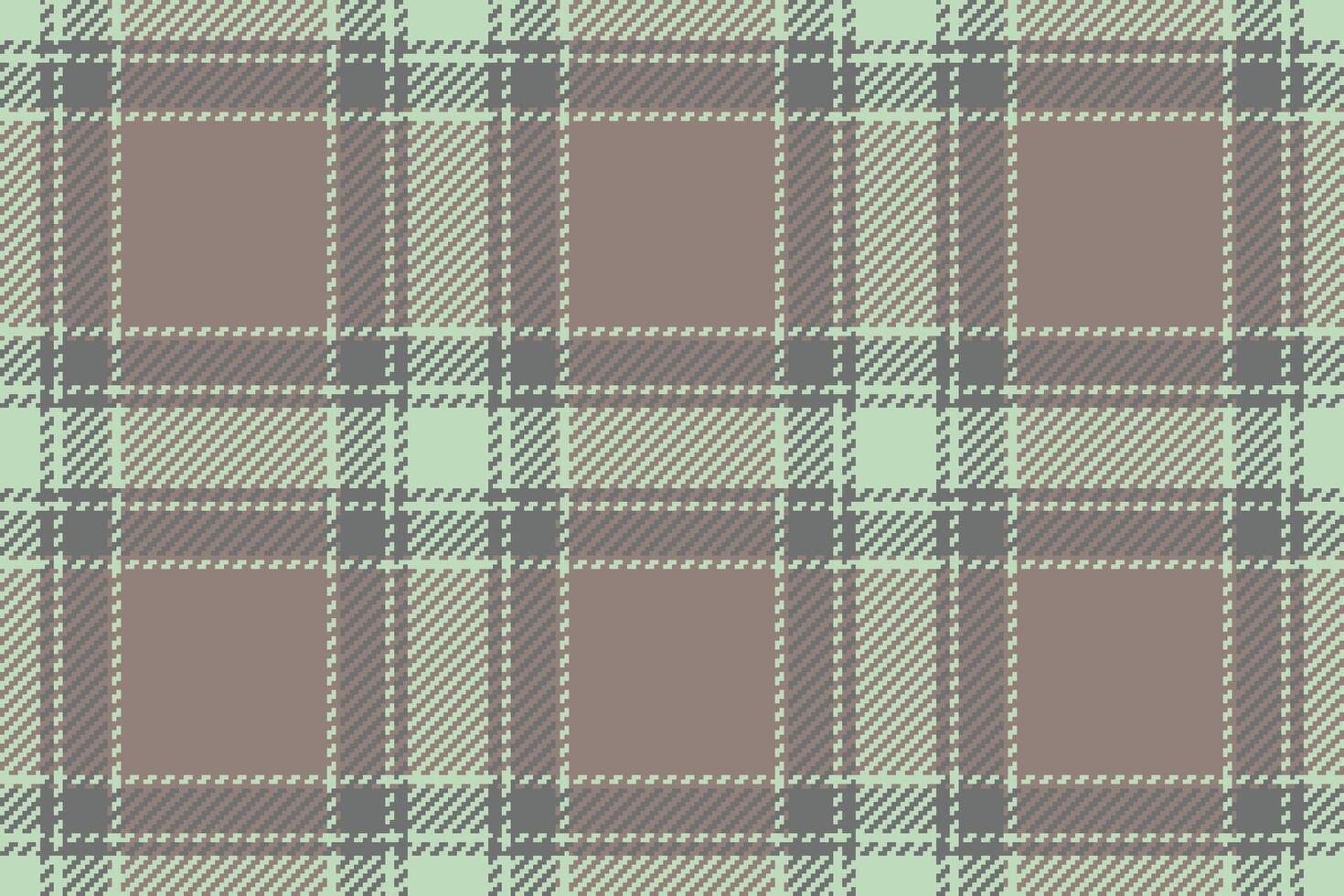 Elegant muted plaid pattern in soft greens and browns. Perfect for textile design, website backgrounds, or fashion projects. vector