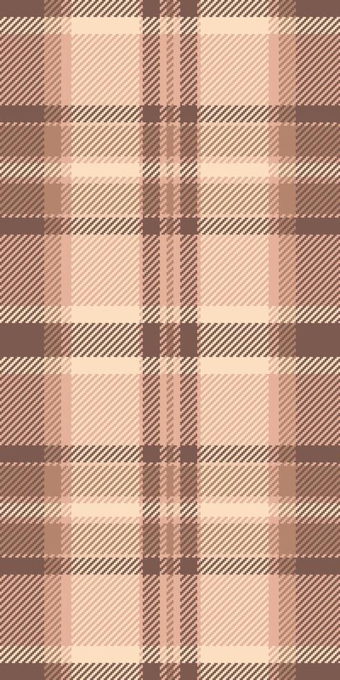 Designer pattern background check, daisy textile plaid. Tape texture tartan fabric seamless in orange and light colors. vector