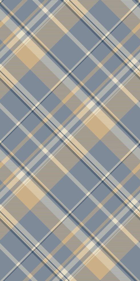 Internet tartan seamless background, minimalist textile pattern. Repeat fabric check texture plaid in pastel and amber colors. vector