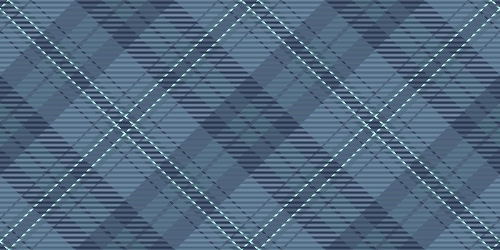 Elegant diagonal plaid pattern in calming blue tones. Perfect for textile design, website backgrounds, or creating a sophisticated, timeless aesthetic. vector