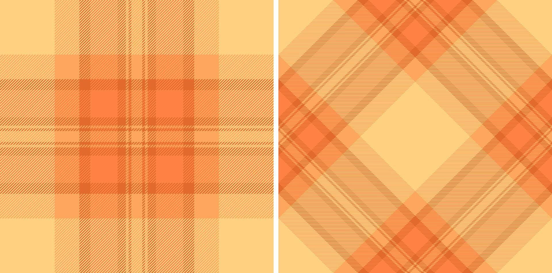 Elegant tartan designs in warm, autumnal colors. Ideal for textiles, backgrounds, or adding a touch of classic sophistication to your project. Versatile pattern vector