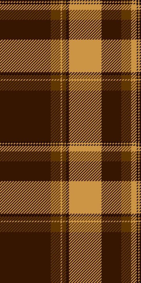 Custom seamless texture tartan, christmas card textile plaid check. 60s background fabric pattern in dark and amber colors. vector