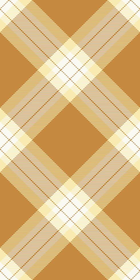 Elegant gold and cream plaid pattern. Perfect for textile design, backgrounds, or website design. Subtle texture adds sophistication. Ideal for autumnal or fall themes, evokes warmth and comfort. vector