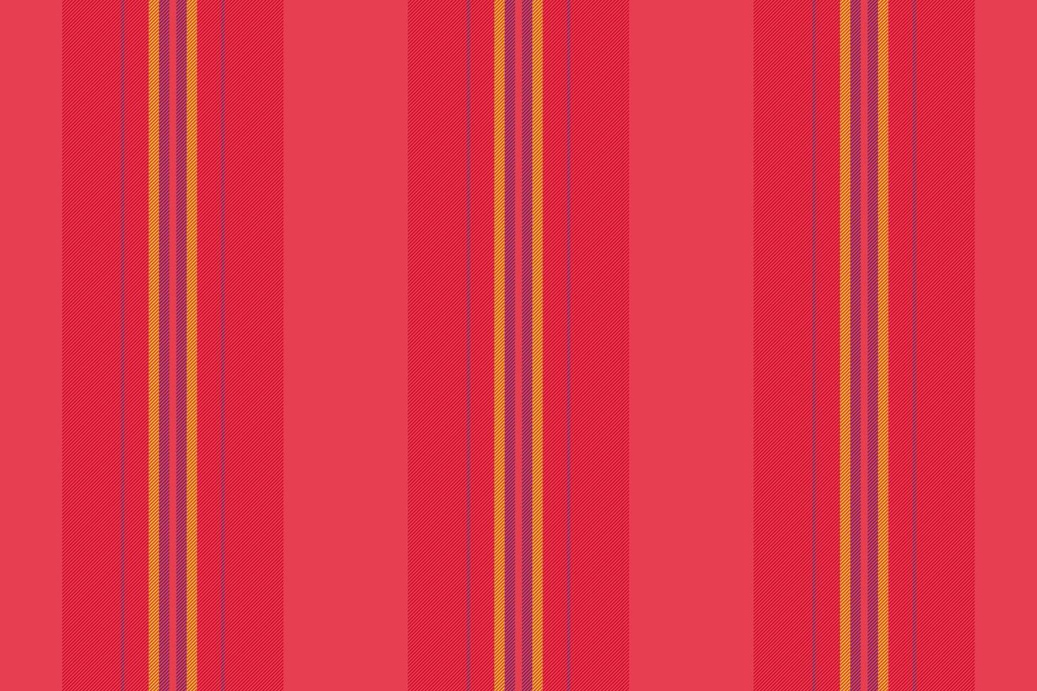Vibrant vertical stripes pattern in shades of red and subtle gold. Seamless design for backgrounds, textiles, and graphic projects needing rhythm depth. vector