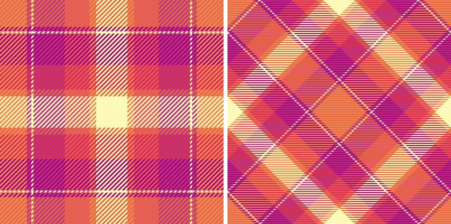 Vibrant autumnal plaid patterns, perfect for textile design, fashion, or fallthemed projects. These seamless textures offer a classic yet modern feel, conveying warmth and style. vector