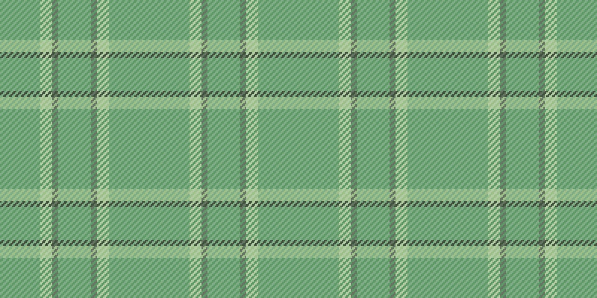 Serene green plaid pattern, ideal for textile design, website backgrounds, or packaging. Subtle texture evokes a sense of calm and sophistication. Versatile and adaptable to various design projects. vector