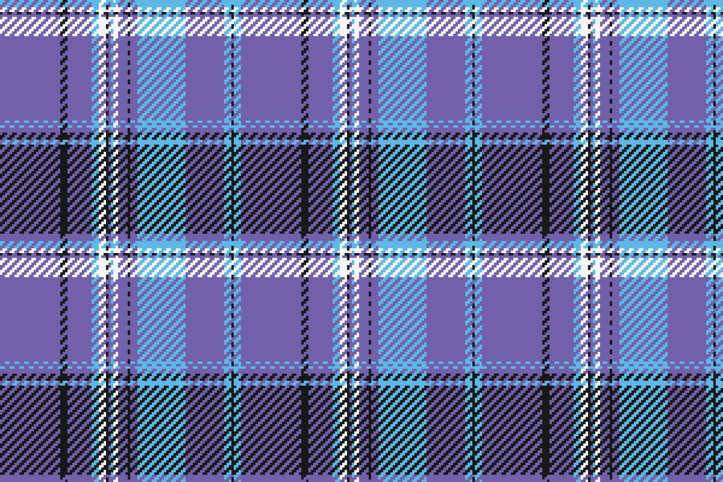 Advertising tartan texture, girly textile check seamless. Jersey background plaid fabric pattern in indigo and black colors. vector