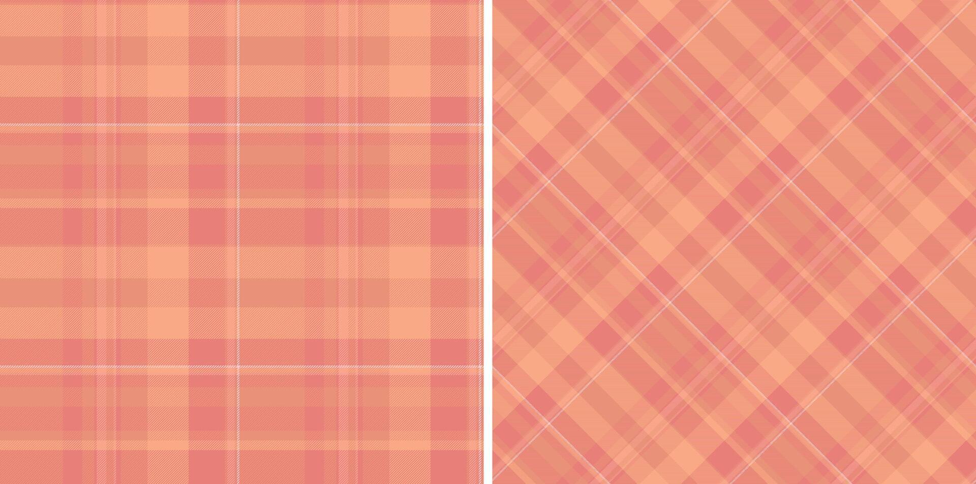 tartan texture of check textile plaid with a fabric seamless background pattern. Set in stylish colors in flannel shirt outfit ideas. vector