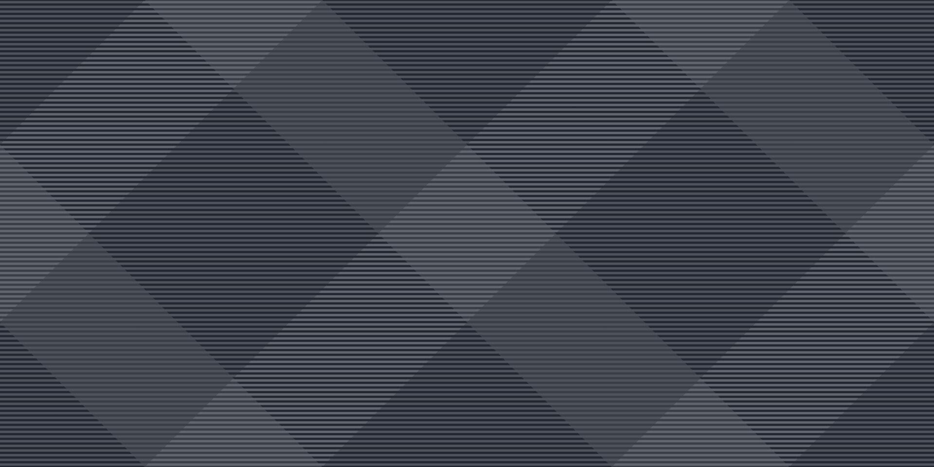 Elegant dark gray geometric pattern with subtle stripes forming diamond shapes. Perfect for backgrounds, website design, or textile prints. vector